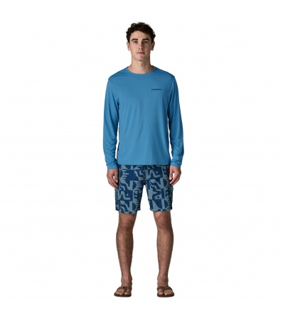 Patagonia Long-Sleeved Capilene Cool Daily Shirt - Boardshort Logo M's