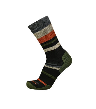 Point6 Mixed Stripe Medium Crew Socks