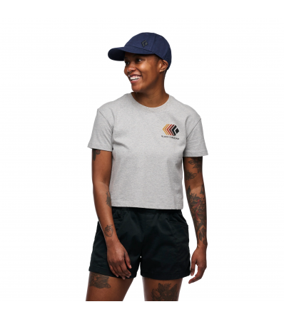 Black Diamond Faded Crop SS Tee W's