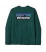 Blouse Patagonia Long-Sleeved P-6 Logo Responsibili-Tee M's